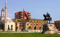 Tirana tour, colorful building
